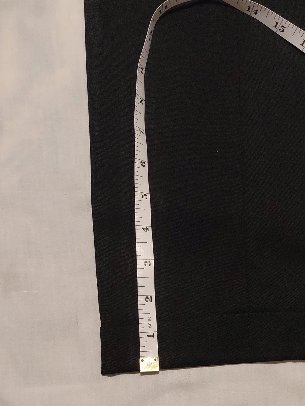 Neiman Marcus Super 120's Wool Black Dress Pants Cuffed Hem. 35W